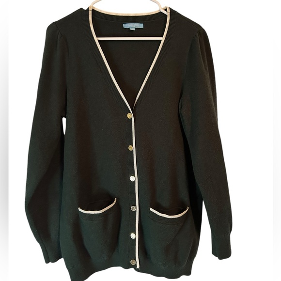 Draper James RSVP Button Down Cardigan‎ Green Size XL - Picture 1 of 4